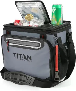 Titan By Arctic Zone 40 Can Collapsible Cooler Grey