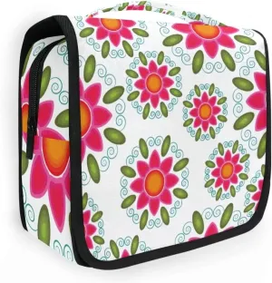 Toiletry Bag Ethnic Naive Floral Hanging Travel Toiletry Bag Dopp Kit Shaving Bag Toiletry Organizer Makeup Cosmetic Bag For Women Men