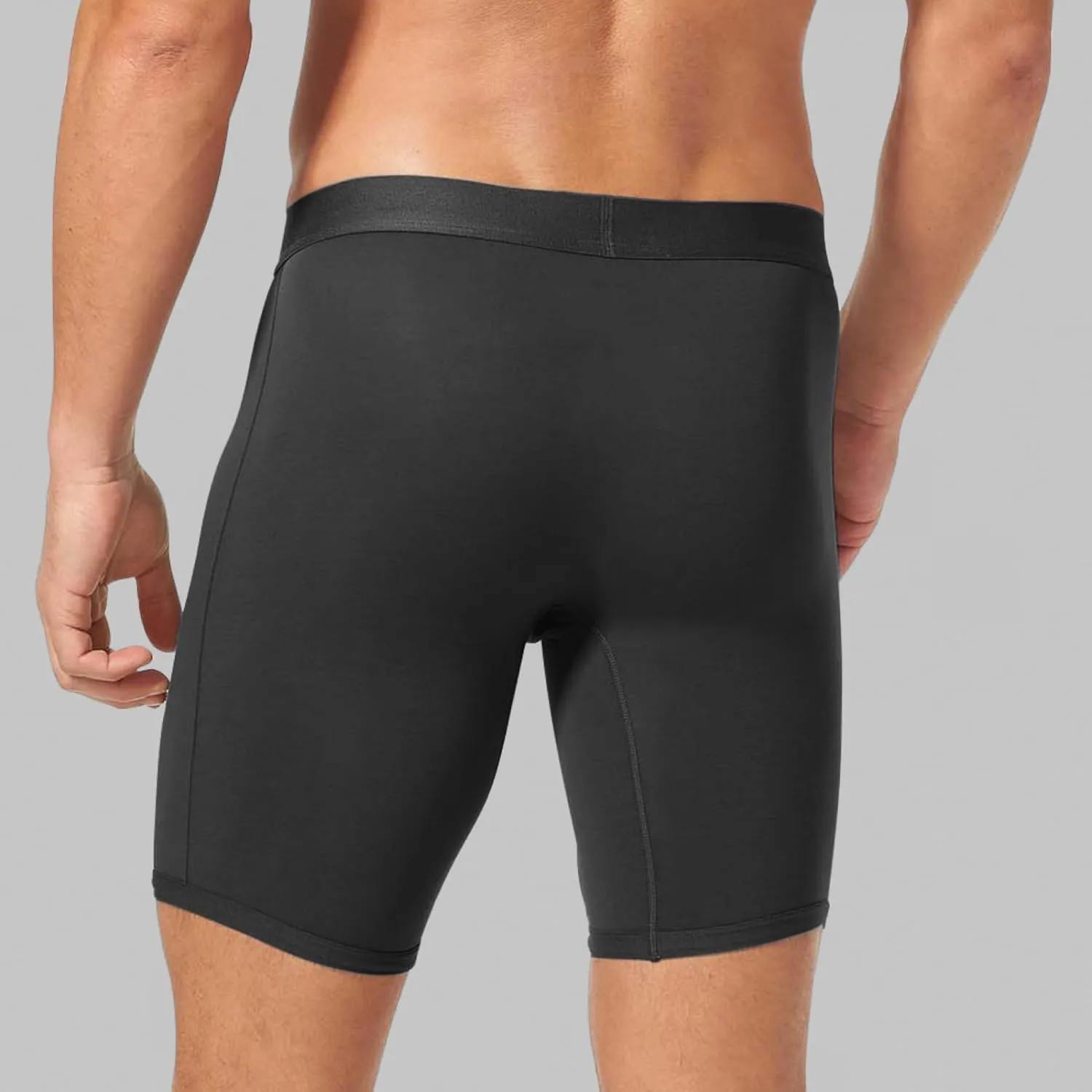 Tommy John Men’s Underwear – Cool Cotton Hammock Pouch Boxer Brief with Longer 8" Inseam – Comfortable Underwear