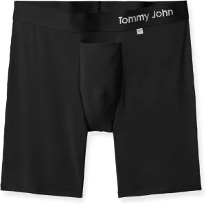 Tommy John Men’s Underwear – Cool Cotton Hammock Pouch Boxer Brief with Longer 8" Inseam – Comfortable Underwear