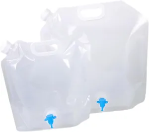 Totority Convenient Water Storage 2 Pcs Camping Water Jugs Collapsible Leakproof Large Capacity