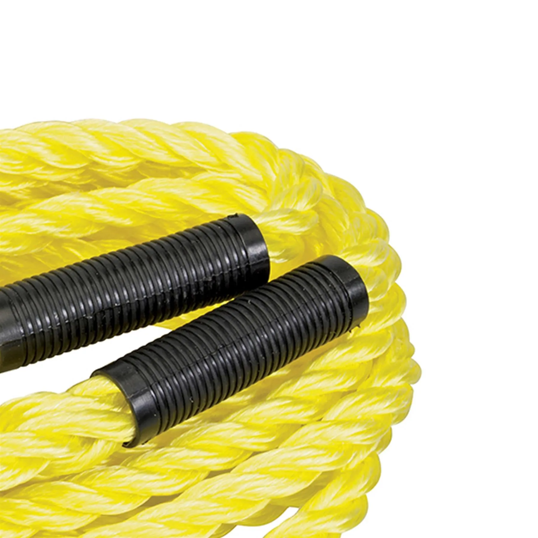 Tow Rope 2 Tonne 4M X 14mm Poly-Braided Tow Rope Forged Hooks & Plastic Guards