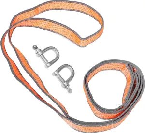 Tow Ropes for Trucks Towing Strap Straps Heavy Duty Orange Polyester