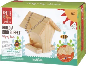 Toysmith Beetle & Bee Build A Bird Buffet, DIY Kids Art Craft Outdoor Bird Kit, Educational Kit for Kids