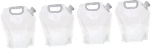 Toyvian 2sets Outdoor Folding Water Carrier Portable Leak Water Storage Bag for Camping Hiking and Picnics Lightweight Compressible Design with Comfortable Handle 2pcs*2