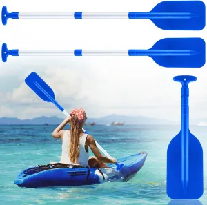 Trader 2 Pack Boat Canoe Paddles Telescoping Collapsible Oar Aluminum 21.3-41.7 in Kayak Paddles Adjustable Length for Kayak Inflatable Dinghy Water Sport Boat Accessories