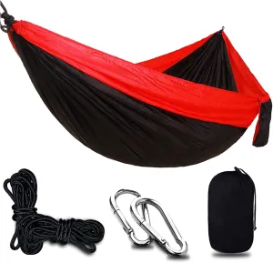 Travel Hammock, Lightweight Camping Hammock 200kg Load Capacity, Portable Outdoor Double Hammock for Camping, Backpacking, Survival, Outdoor Backyard Hiking,B