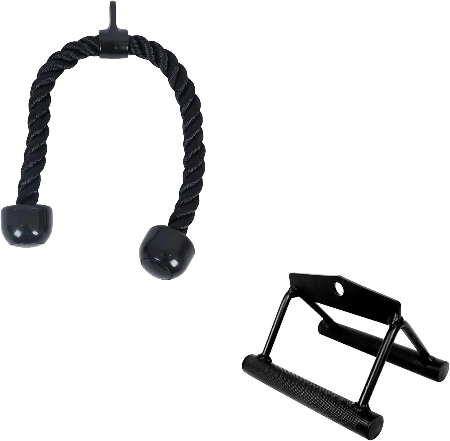 Tricep Press Down Cable Attachment, LAT Pulldown Attachment, Weight Machine Accessories, V Handle with Rotation, Tricep Rope, Rotating Bar, V-Shaped Bar, Multiple Options