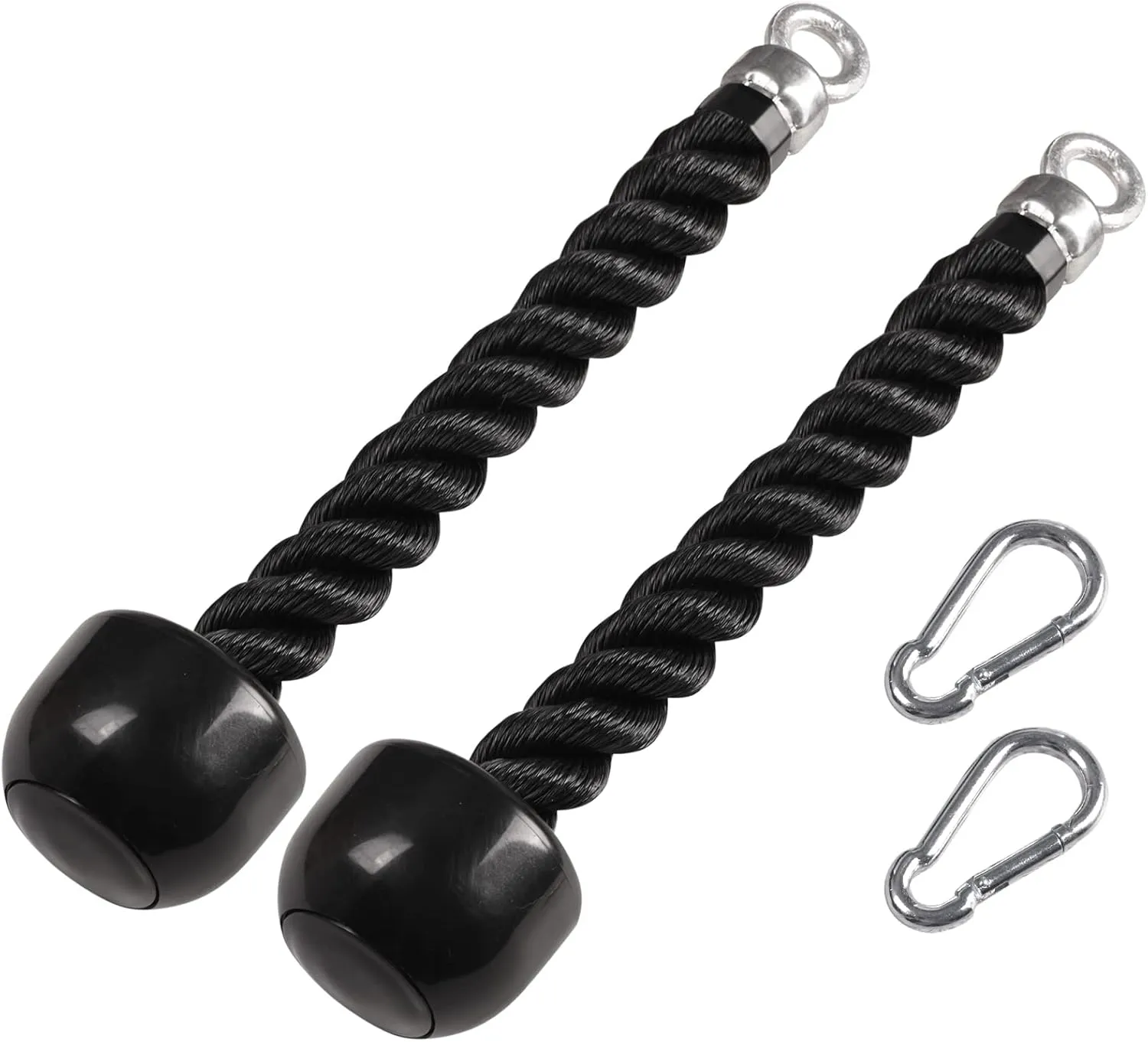 Tricep Rope Pull Down Heavy Duty Triceps Kit Easy to Grip & Non Slip Cable Attachment Ideal for Home Gym Face Pulls Tricep Push Down Rope System - A Hook Included