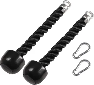 Tricep Rope Pull Down Heavy Duty Triceps Kit Easy to Grip & Non Slip Cable Attachment Ideal for Home Gym Face Pulls Tricep Push Down Rope System - A Hook Included