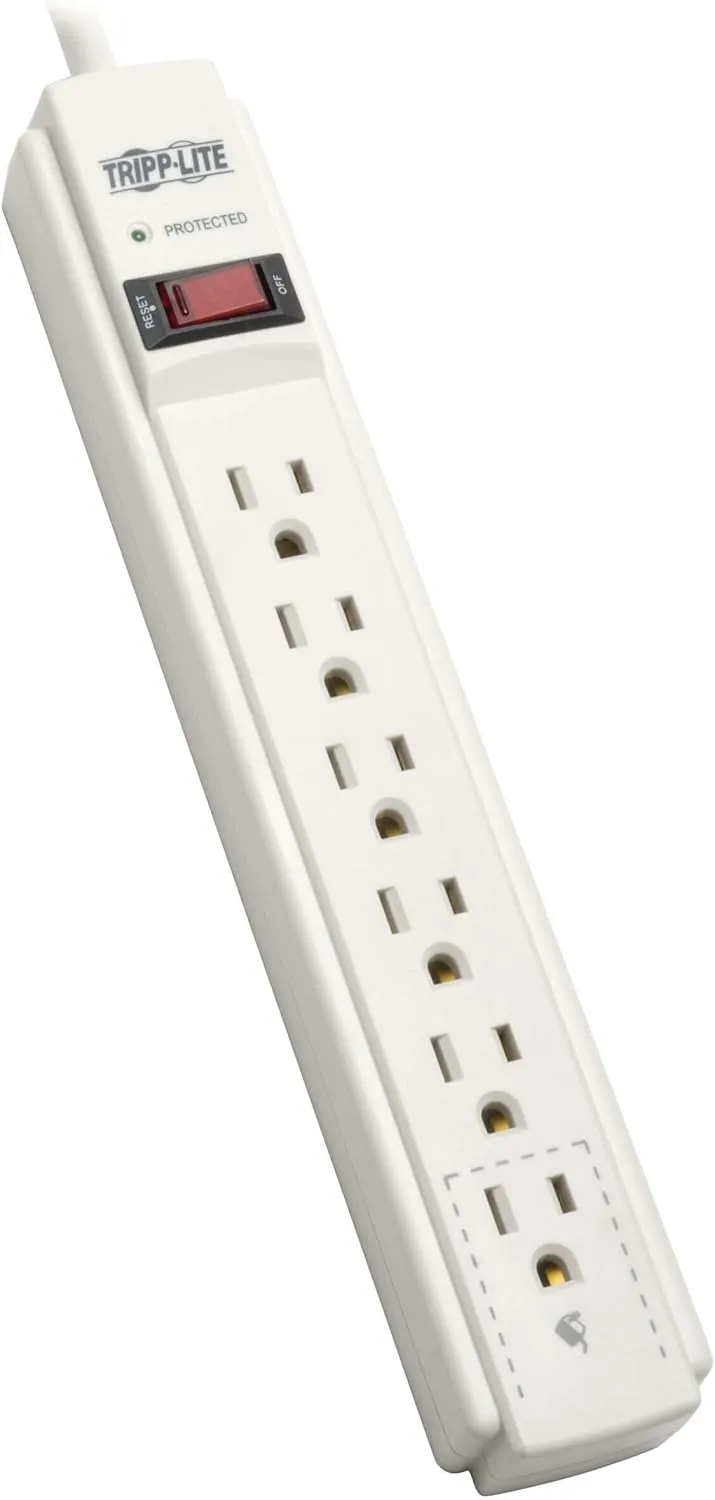 Tripp Lite TAA Compliant 6 Outlet Surge Protector Power Strip, 6ft Cord, TLP606TAA