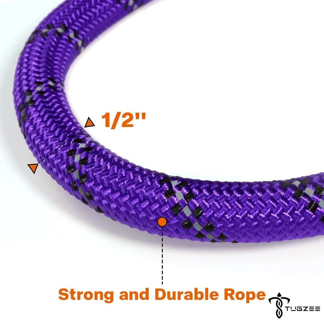 TUGZEE Long Dog Leash for Dog Training Reflective with Comfortable Padded Handle Heavy Duty Dog Lead for Large Medium Small Dogs