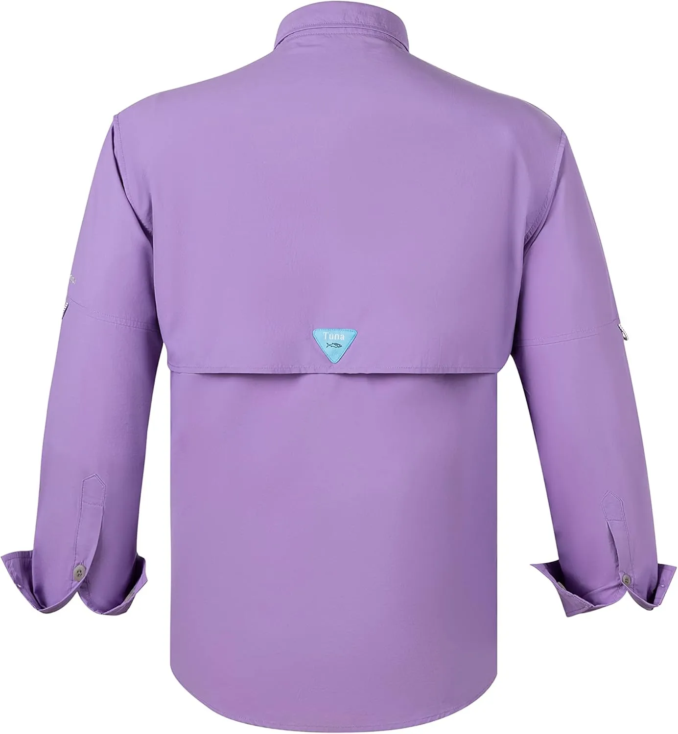 Tuna Men's Fishing Outdoor Button Down UPF 50  Sun Protection Waterproof Hiking Long Sleeve Shirts