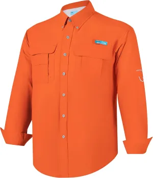Tuna Men's Fishing Outdoor Button Down UPF 50  Sun Protection Waterproof Hiking Long Sleeve Shirts