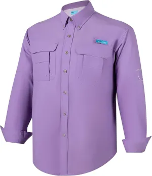 Tuna Men's Fishing Outdoor Button Down UPF 50  Sun Protection Waterproof Hiking Long Sleeve Shirts