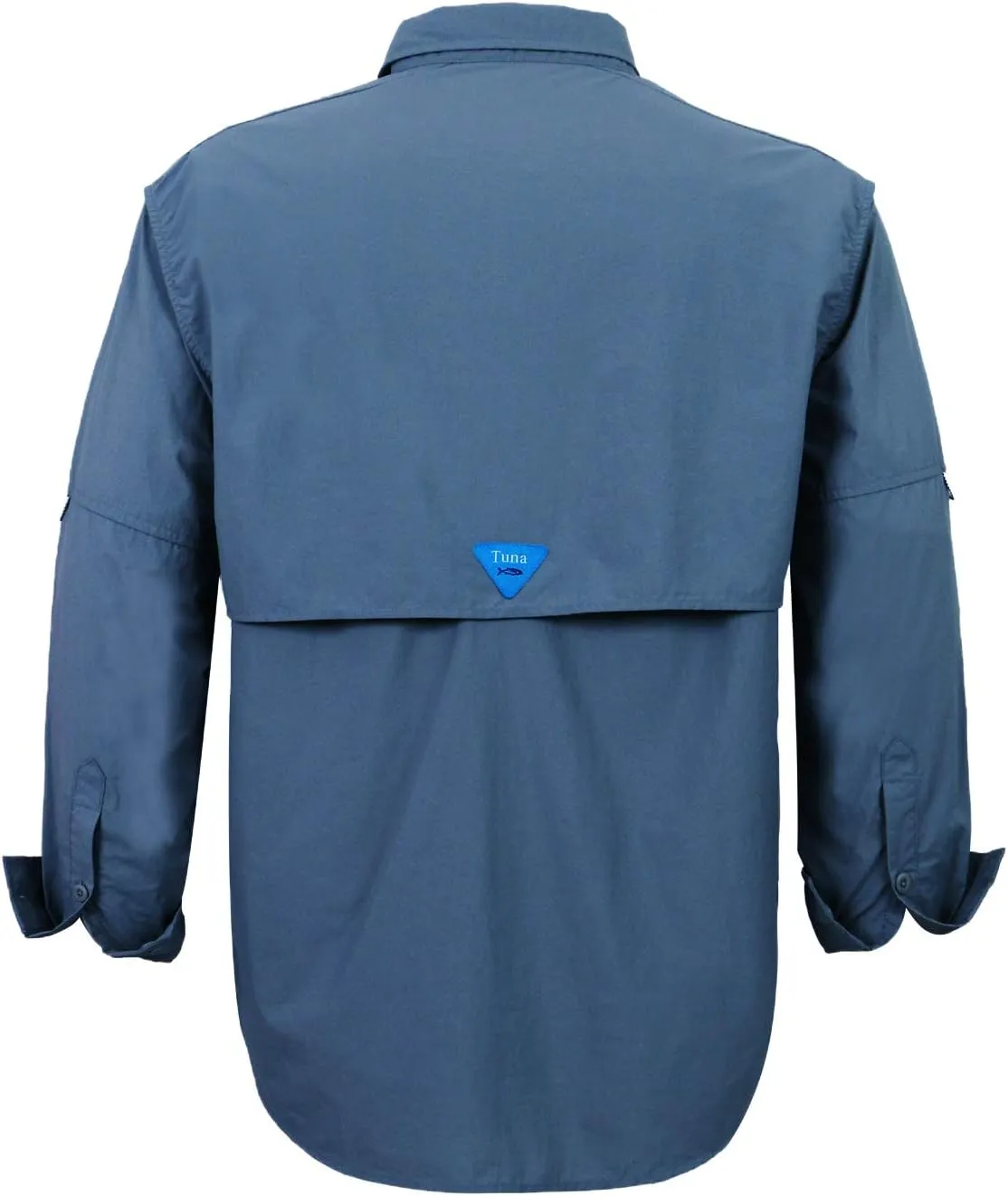 Tuna Men's Fishing Outdoor Button Down UPF 50  Sun Protection Waterproof Hiking Long Sleeve Shirts