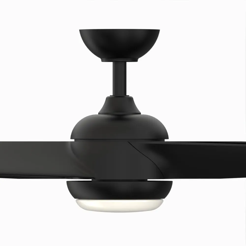 TwoFold 60 inch Indoor/Outdoor Ceiling Fan with LED Light Kit - Black