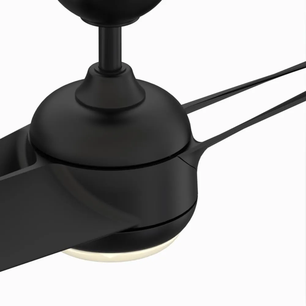 TwoFold 60 inch Indoor/Outdoor Ceiling Fan with LED Light Kit - Black