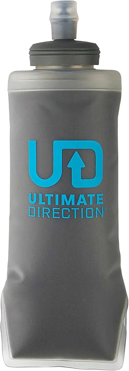 Ultimate Direction 2023 Body Bottle Collapsible Soft Side Water Bottle with High Flow Valve, Insulated or Non-Insulated, Made by Hydrapak, 450mL – 500mL