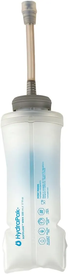 Ultimate Direction 2023 Body Bottle Collapsible Soft Side Water Bottle with High Flow Valve, Insulated or Non-Insulated, Made by Hydrapak, 450mL – 500mL