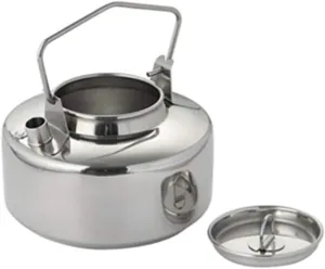 Ultralight Outdoors 304 Stainless Steel Kettle Portable Camping Cookware Set for Cooking Backpacking Picnic Fishing Pots & Pans