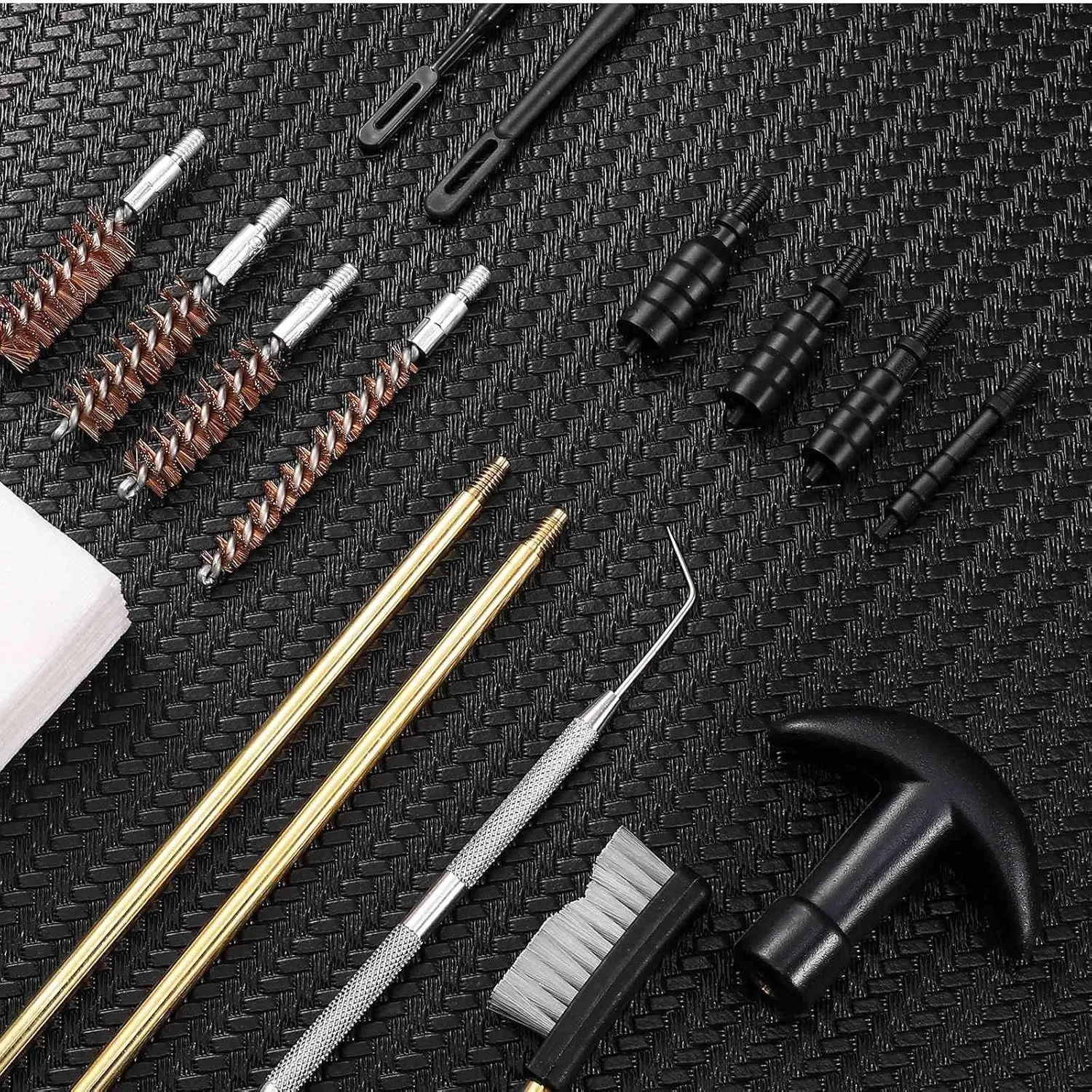 UrbanX Universal Handgun Cleaning kit for CZ 85 9×19mm Parabellum Pistol Cleaning Kit Bronze Bore Brush and Metal Bronze Jags Tips with Zippered Compact Case