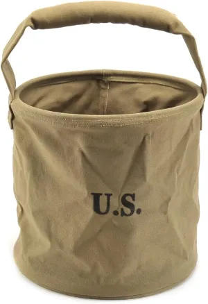 US WW2 Military Collapsible Canvas Water Bucket