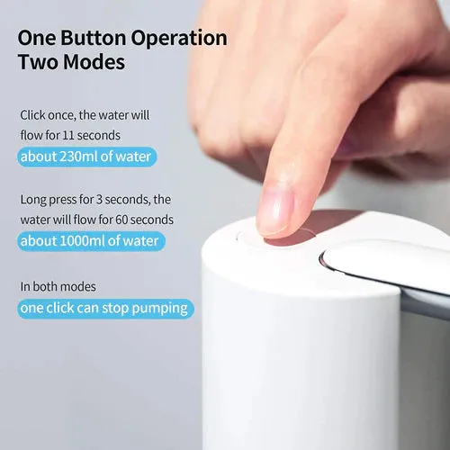 USB Charging Automatic Drinking Water Dispenser, Foldable Portable Electric Water Bottle Pump