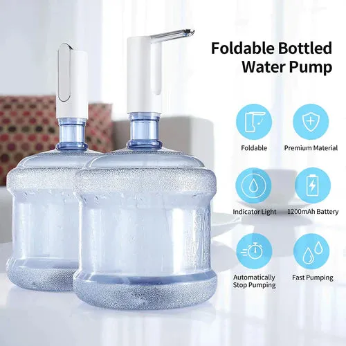 USB Charging Automatic Drinking Water Dispenser, Foldable Portable Electric Water Bottle Pump