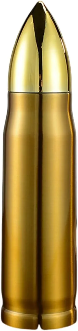 Vacuum Cup Vacuum Flask Stainless Steel Insulated Water Bottle Creative Shape Bpa Leak-Resistant Coffee Tumbler Golden 500ML