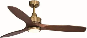 VAXCEL Curtiss 1-Light Ceiling Fan in Mid-Century Modern Style 16.25 Inches Tall and 52 Inches Wide