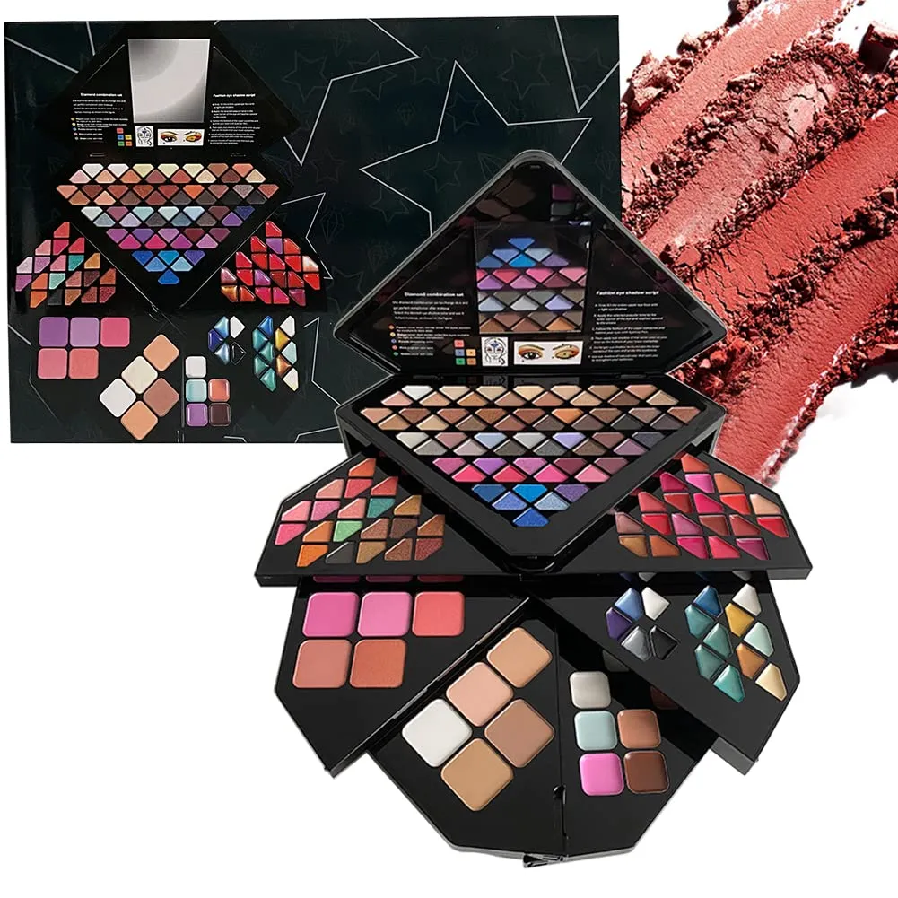 VERONNI Makeup Kit All in One Makeup Kit For Women, Full Kit 130 Colors Make Up Palette Set - Including Eyeshadow, Lip Gloss, Concealer, Highlighter, Eyebrow Gel And Blush Makeup Gift Kit (130 colors)
