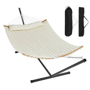 VEVOR Double Quilted Fabric Hammock Two Person Hammock