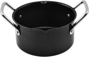 VICASKY 1Pc Lightweight Uncoated Food Saucepan for Cooking Practical Bbq Sauce Pot for Stews Soups and Camping Cookware