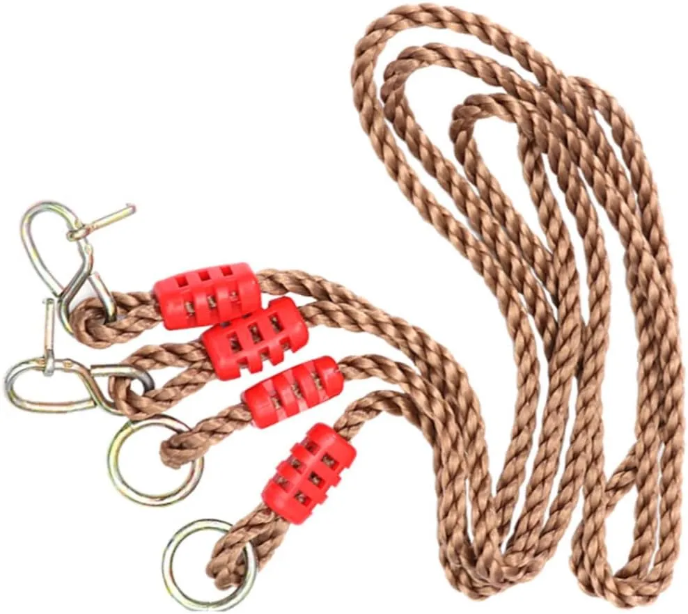 VICASKY Pair Adjustable Swing Rope Heavy Duty Load Bearing for Tree Beam Playground Accessory for Adults