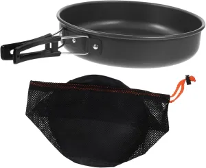VICASKY Portable Frying Pan Mesh Bag Set Camping Cookware Mess Nonstick Griddle Pan for Outdoor BBQ