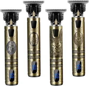 Vintage Style T9 Beard Trimmer, Antique Design, 4 Pieces