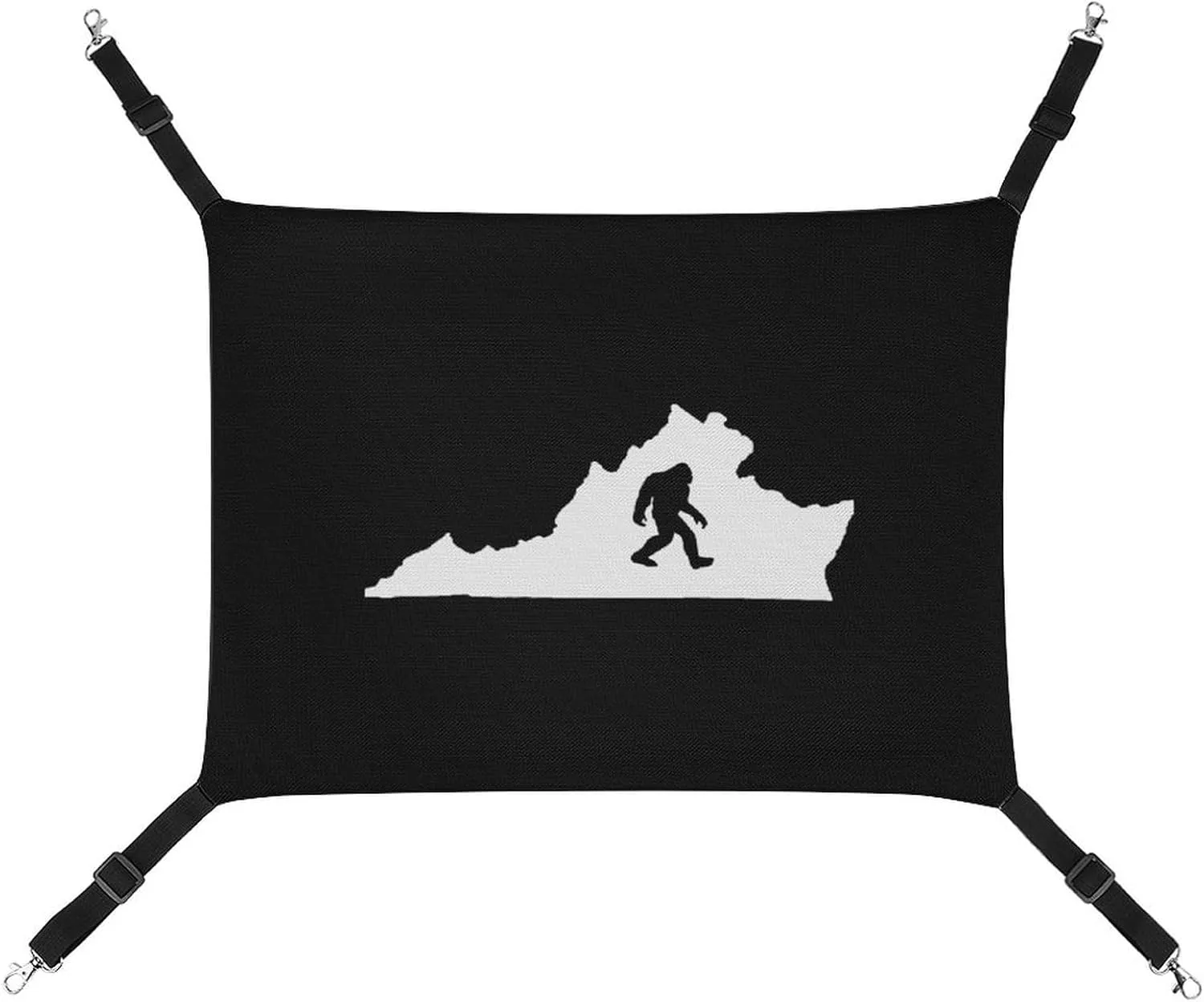 Virginia State Bigfoot Hanging Cat Bed Soft Breathable Pet Hammock for Cage Pet Sleeper for Kitten Ferret Puppy Rabbit