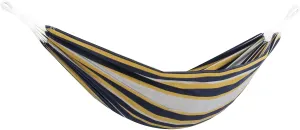 Vivere Brazilian Style Double Cotton Hammock with Polyester End Strings, 450 lb Weight Capacity (Serenity)