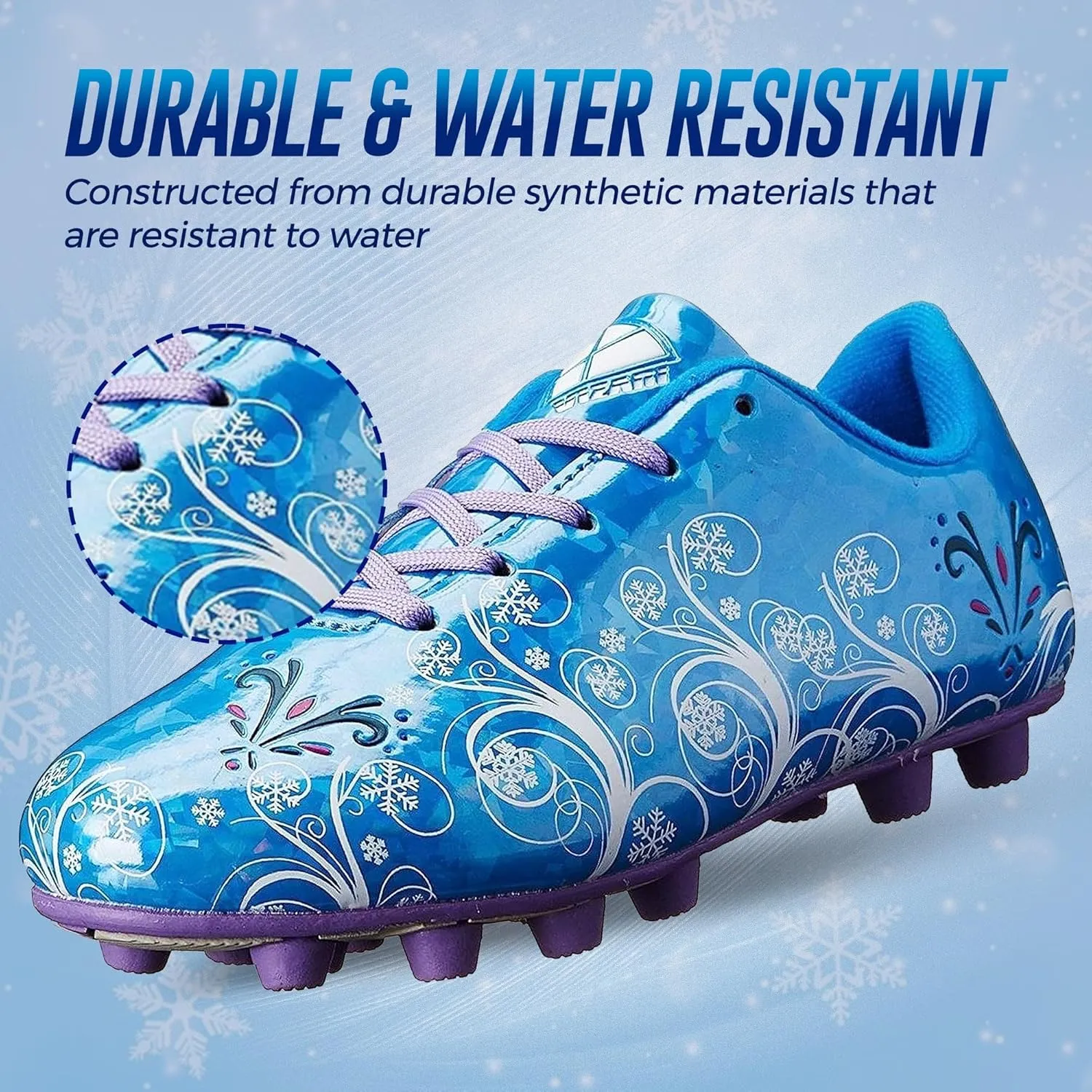 Vizari Frost Firm Ground Soccer Cleats for Girls, Boys & Youth | Athletic Lightweight FG Football Shoes for Kids & Toddlers | Outdoor Training Play