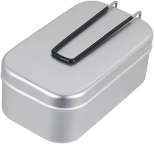VOSAREA Compact Camping Pot Hiking Backpacking Cookware Portable Outdoor Lunch Box Leakproof Grooves