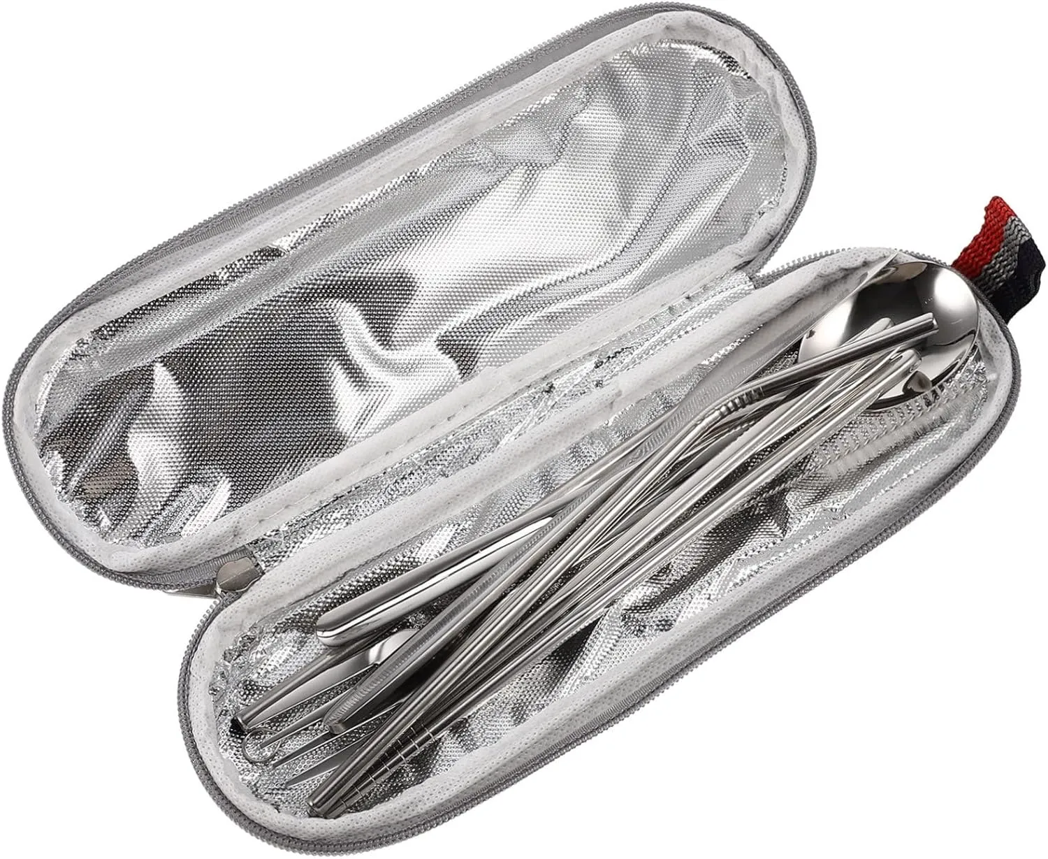 VOSAREA Public Fork Spoon Cutlery Set for Travel Compact Sturdy Portable Camping Tableware Kit
