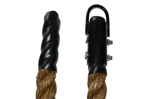 Warrior Manila Rope w-Metal Clamp and Poly Ends 1 1-2 in diameter