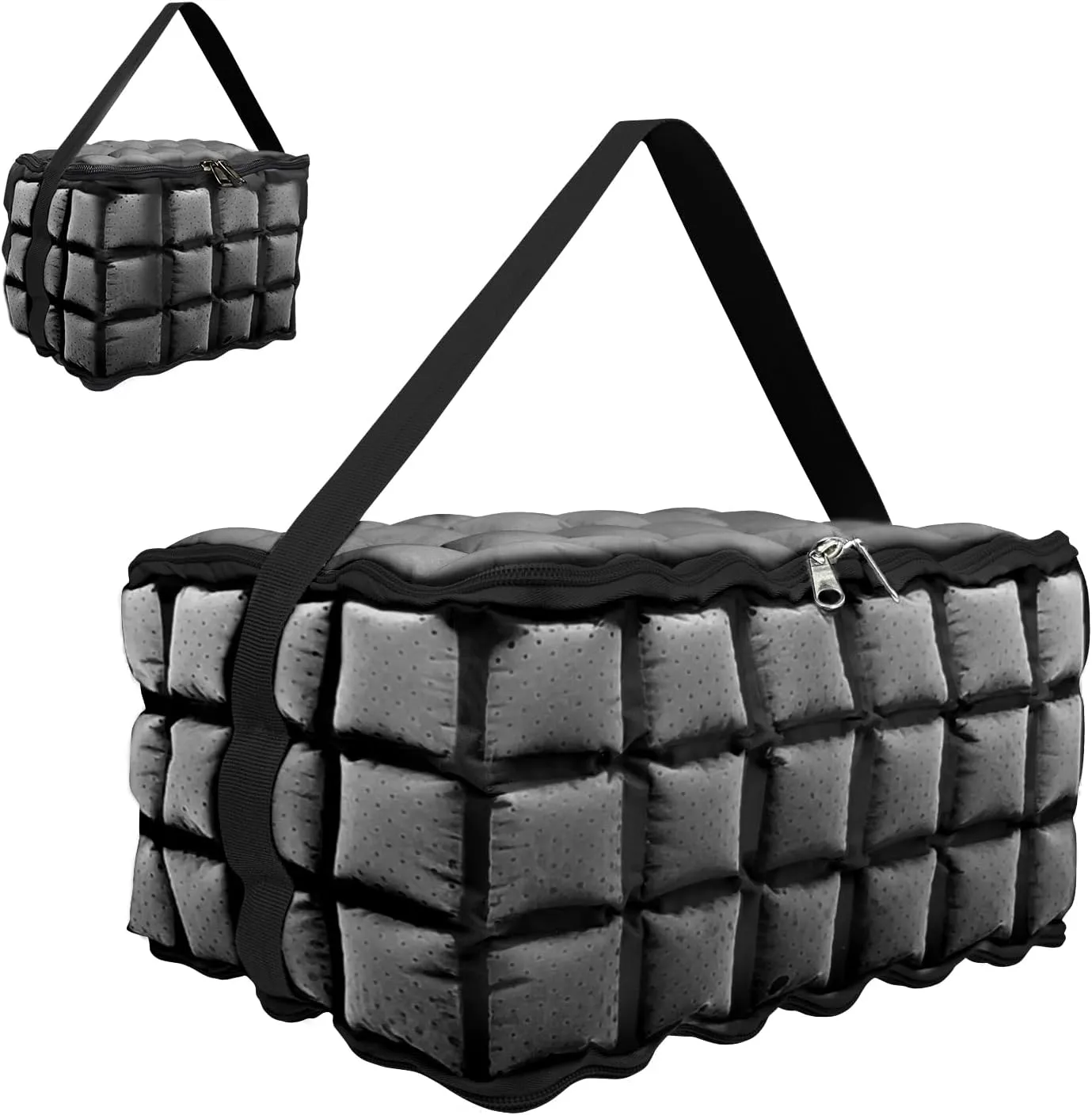 Water-Activated Freezable Cooler Bag, Reusable Super Absorbent Ice Pack for Long-Lasting Cold Storage, Camping, Groceries & First Aid (Non-Gel Eco-Friendly)