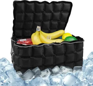 Water-Activated Freezable Cooler Bag, Reusable Super Absorbent Ice Pack for Long-Lasting Cold Storage, Camping, Groceries & First Aid (Non-Gel Eco-Friendly)