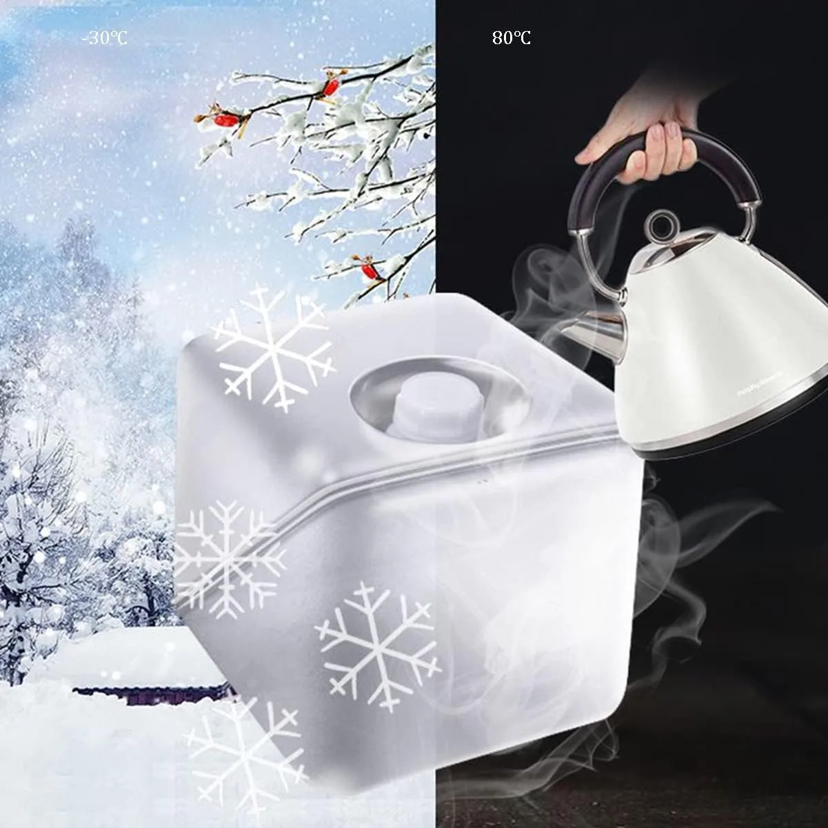 Water Container,Camping Water containers, 3PCS Collapsible Water Storage Containers5L/10L/20L Camping Water BucketPortable Folding Water JugEmergency Water Storage Bag for (Size : Mixed) (Size : 5L)