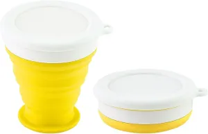 Water Cup Collapsible Telescopic Silicone Water Bottle Outdoor Travel Teacups Ware Jug Drink Water (Size : 200ml, Color : Blue)