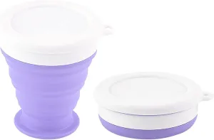 Water Cup Collapsible Telescopic Silicone Water Bottle Outdoor Travel Teacups Ware Jug Drink Water (Size : 200ml, Color : Blue)