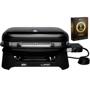 Weber Lumin Compact Indoor Outdoor Electric Grill (Open Box)   1 Year Warranty