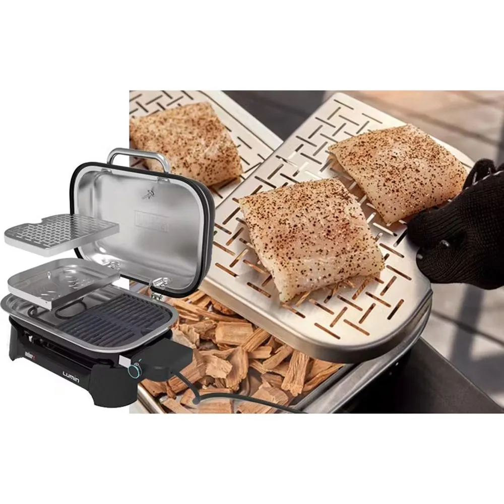 Weber Lumin Compact Indoor Outdoor Electric Grill (Open Box)   1 Year Warranty